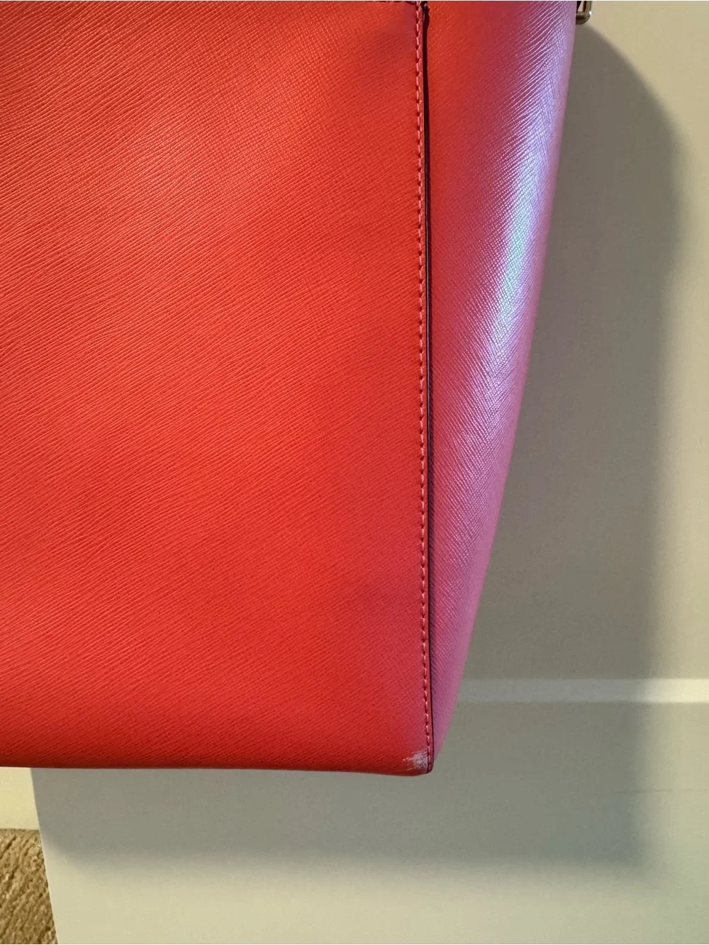 kate spade New York Pink Saffiano Leather Tote